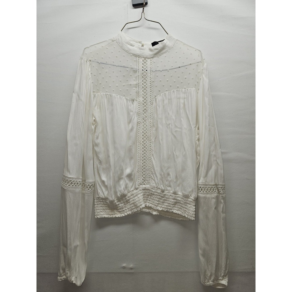Womens Bik Bok Long Sleeved Blouse Size‎ M Dainty Feminine Boho Fairy Flowy